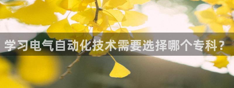 凯发国际网络平台网址：学习电气自动化技术需要选择哪
